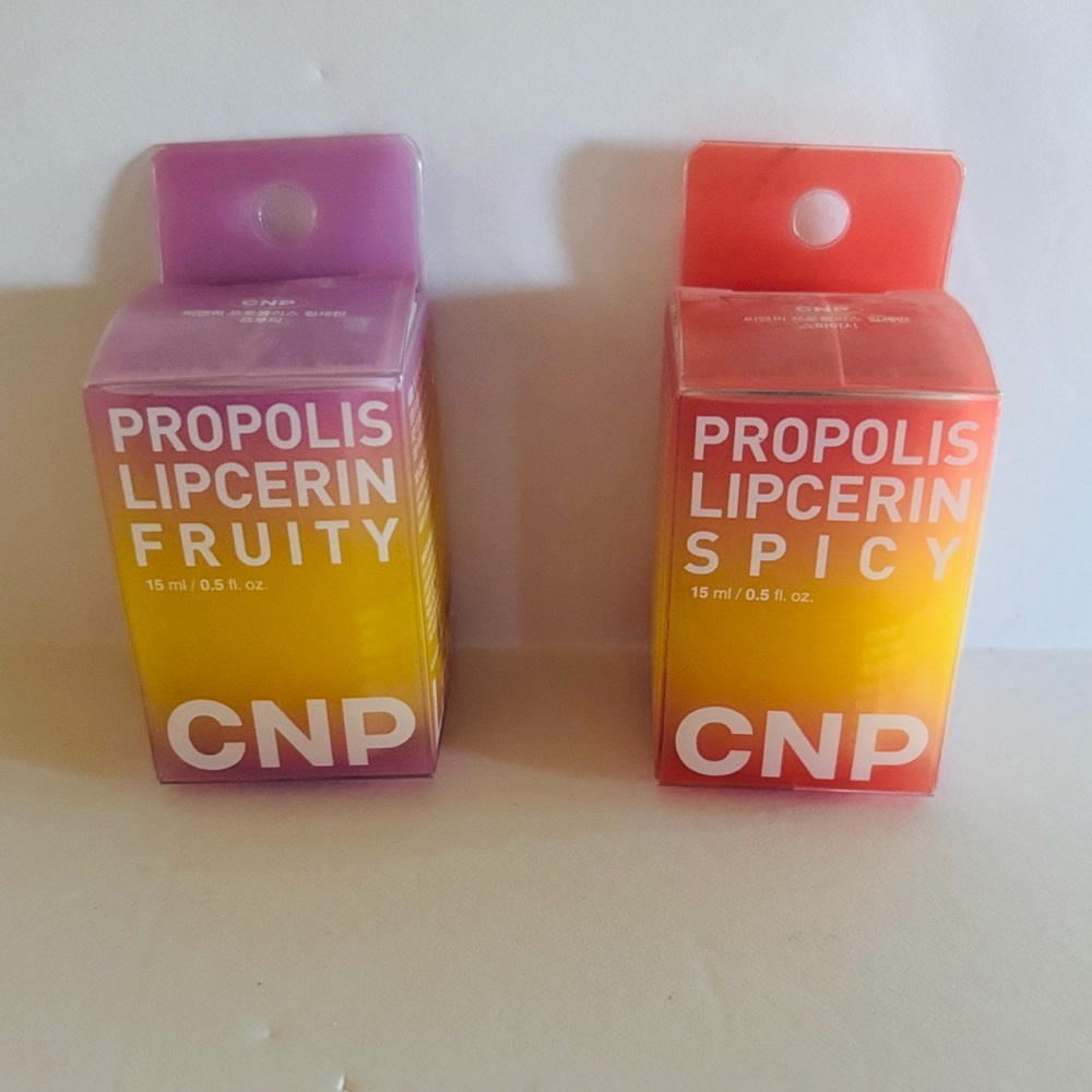 CNP | Bundle Two Propolis Lipcerin SPICY & FRUITY | Korean Lip Gloss Unique NWT
